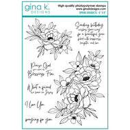 Gina K Designs - Spring Bouquets - Stamp Set and Die Set Bundle