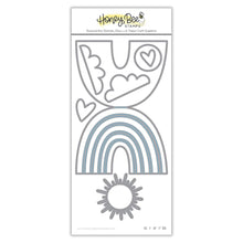 Load image into Gallery viewer, Honey Bee Stamps - Honey Cuts - Rainbow Builder A2 Card Base
