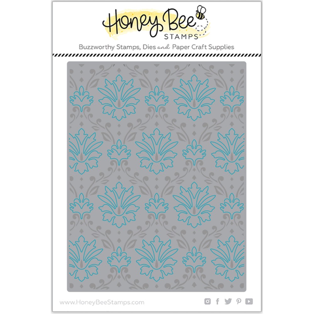 Honey Bee Stamps - Honey Cuts - Damask A2 Cover Plate