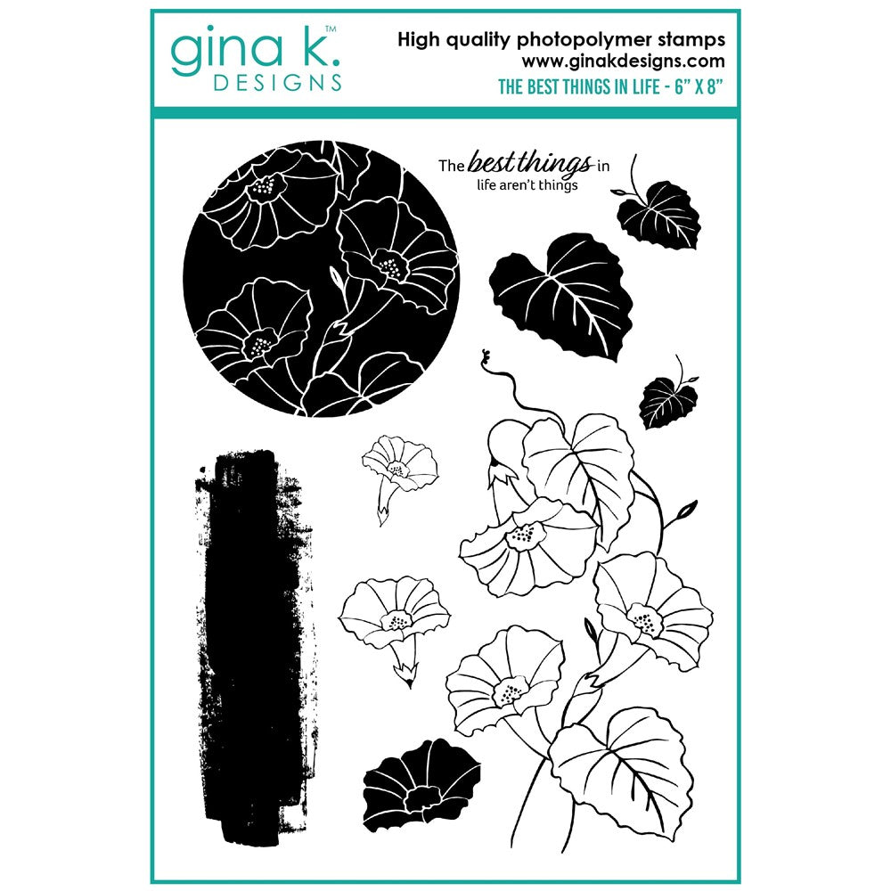 Gina K Designs - The Best Things in Life - Stamp Set and Die Set Bundle