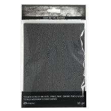 Load image into Gallery viewer, Tim Holtz - Distress Woodgrain Cardstock - Light Gray and Black Bundle
