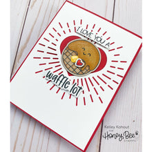 Load image into Gallery viewer, Honey Bee Stamps - Honey Cuts - Radiant Heart Background
