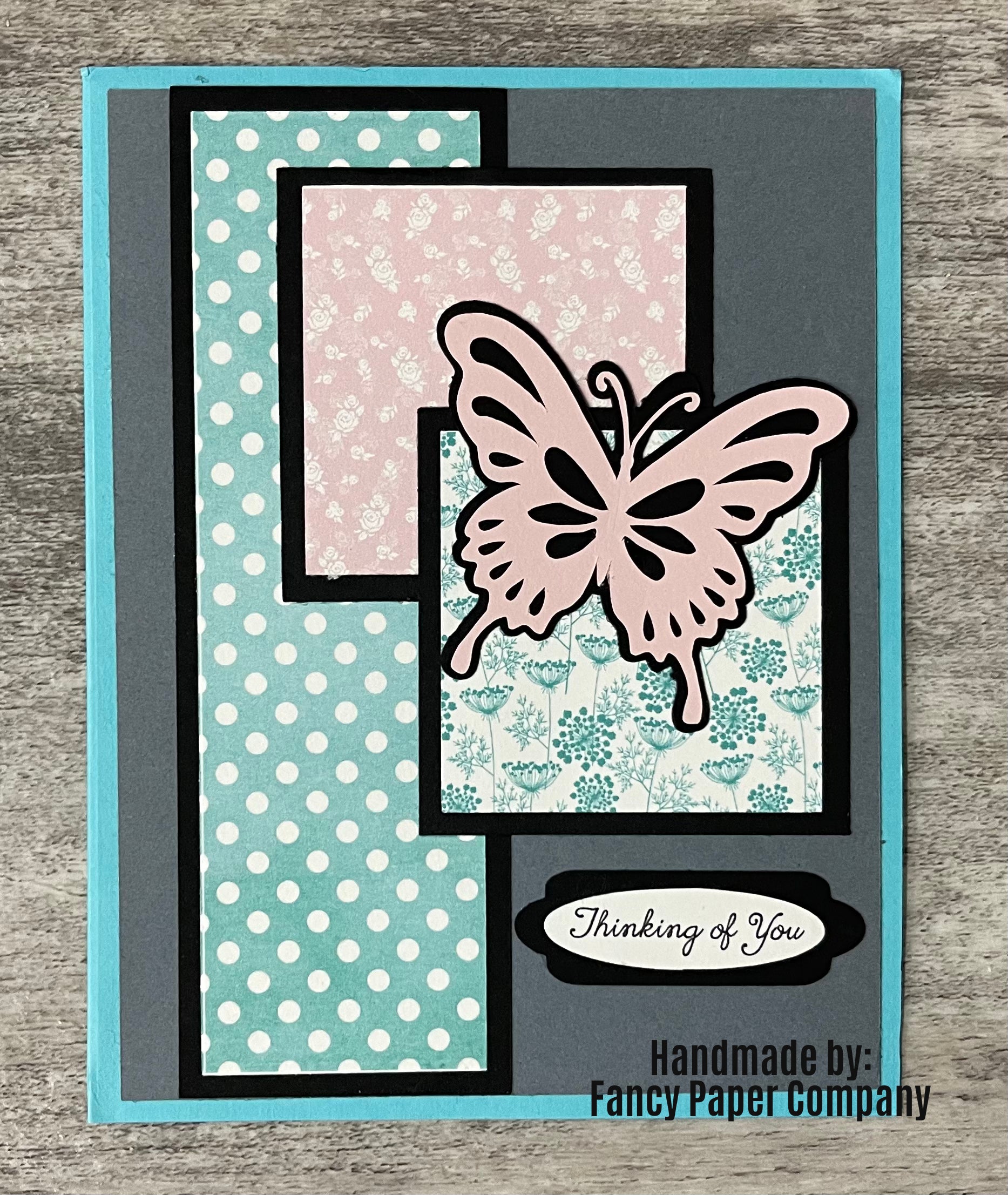 Handmade Card - Thinking of You Butterfly Card – Fancy Paper Company