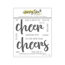 Load image into Gallery viewer, Honey Bee Stamps - Cheers Buzzword - Stamp Set and Die Set Bundle
