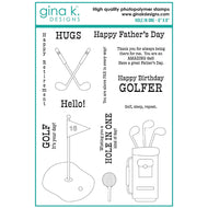Gina K Designs - Hole In One - Stamp Set and Die Set Bundle