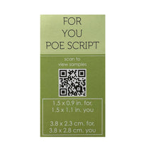 Load image into Gallery viewer, Poppy Stamps - For You Poe Script Die - Style 2528
