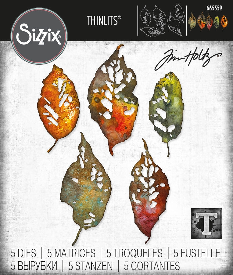 Sizzix - Tim Holtz - Thinlits Dies - Leaf Fragments