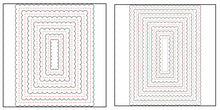 Load image into Gallery viewer, Honey Bee Stamps - Honey Cuts - Scallop A2 and A7 Card Frames Bundle
