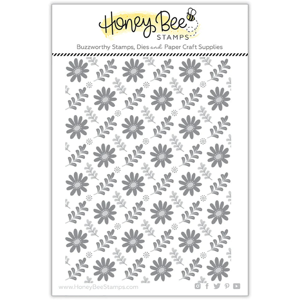 Honey Bee Stamps - Daisy Field - 3D Embossing Folder