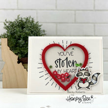 Load image into Gallery viewer, Honey Bee Stamps - Honey Cuts - Radiant Heart Background
