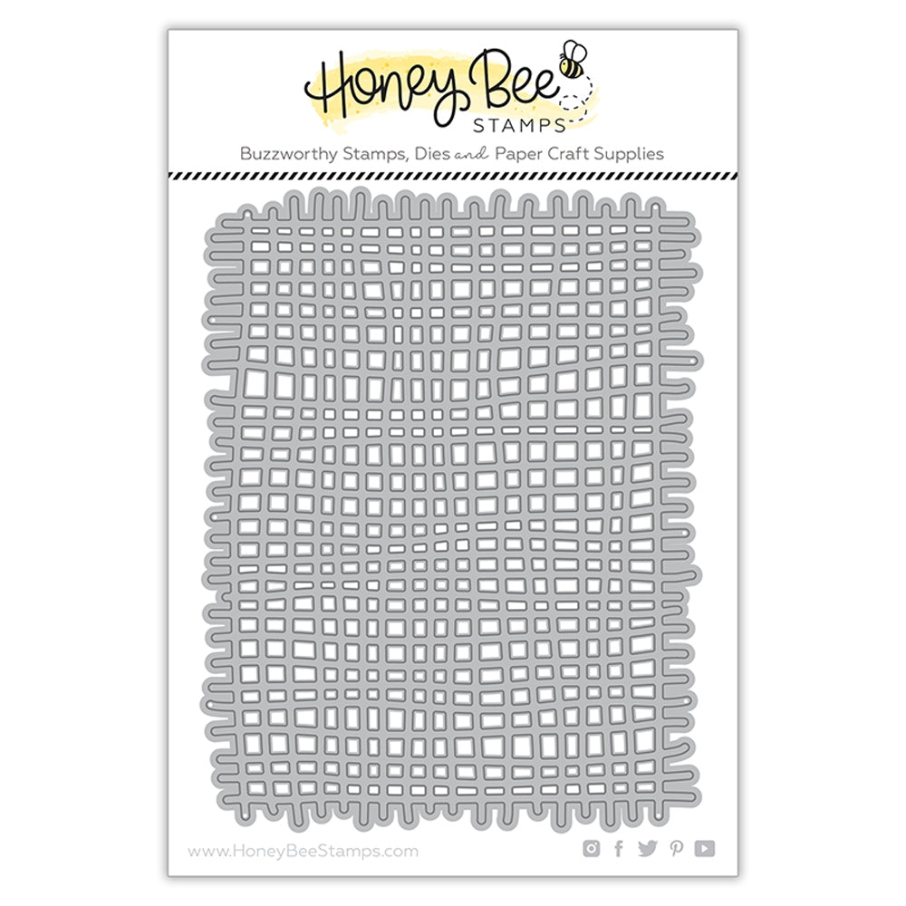 Honey Bee Stamps - Honey Cuts - Burlap A2 Background Plate