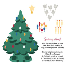 Load image into Gallery viewer, Honey Bee Stamps - Grandma’s Christmas Tree - Embossing Folder, Stencils and Die Set Bundle
