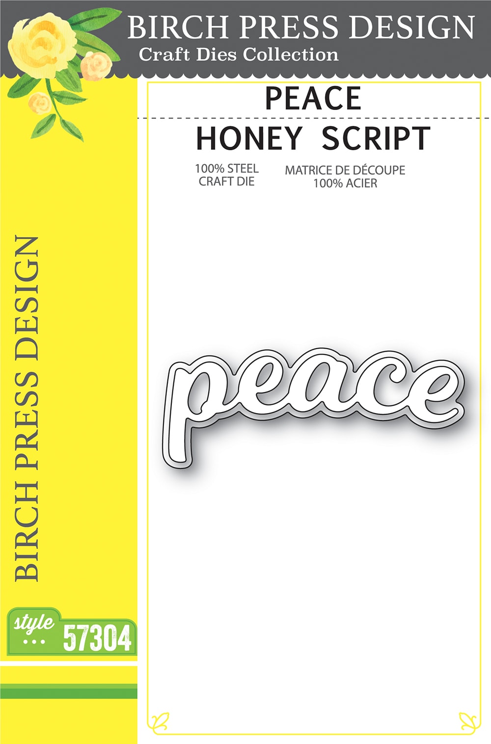 Birch Press Design - Peace Honey Script - Style 57304