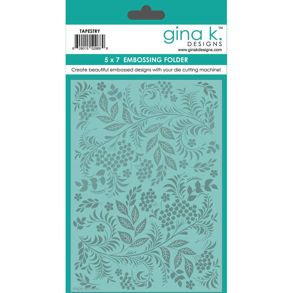 Gina K Designs - Tapestry - Embossing Folder
