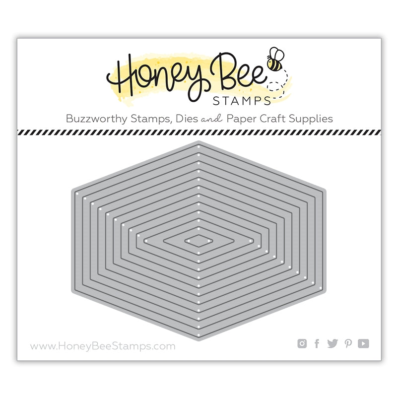 Honey Bee Stamps - Honey Cuts - Polygon Thin Frames