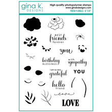 Load image into Gallery viewer, Gina K Designs - Fresh Florals - Stamp Set, Die Set and Poly-Glaze Bundle
