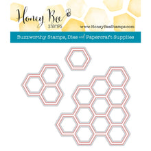 Load image into Gallery viewer, Honey Bee Stamps - Honey Cuts - Hexagon Bunches
