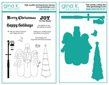 Load image into Gallery viewer, Gina K Designs - Snow Carolers - Stamp Set and Die Set Bundle
