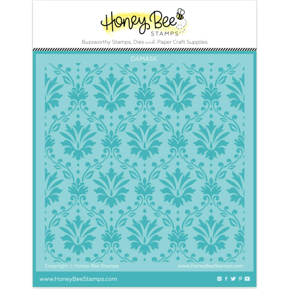 Honey Bee Stamps - Damask Stencil