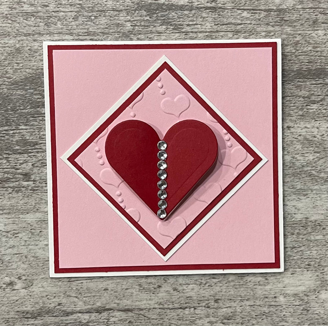 Handmade Mini Card - Heart Card
