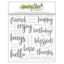 Load image into Gallery viewer, Honey Bee Stamps - Bitty Buzzwords - Stamp Set and Die Set Bundle
