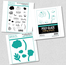 Load image into Gallery viewer, Gina K Designs - Fresh Florals - Stamp Set, Die Set and Poly-Glaze Bundle

