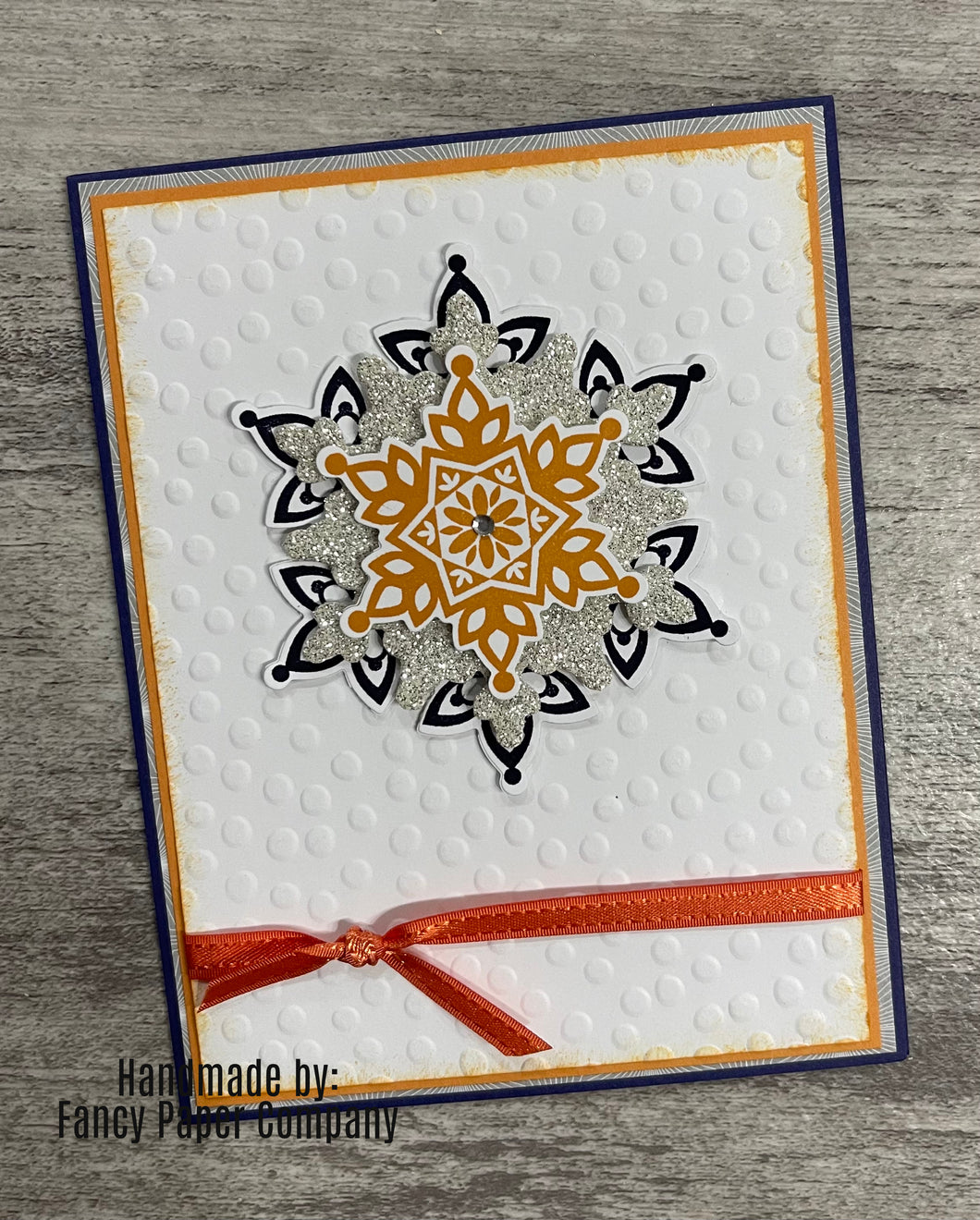 Handmade Card - Snowflake Card