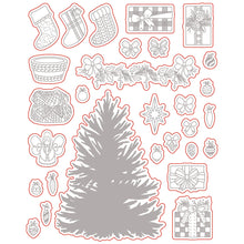 Load image into Gallery viewer, Honey Bee Stamps - Farmhouse Tree Builder - Stamp Set, Die Set and Stencil Bundle
