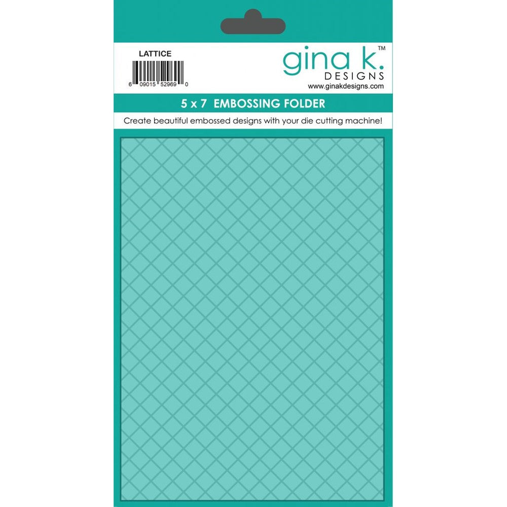 Gina K Designs - Lattice - Embossing Folder
