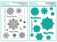 Gina K Designs - Blizzard - Stamp Set and Die Set Bundle