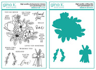 Gina K Designs - Bunches of Love - Stamp Set and Die Set Bundle