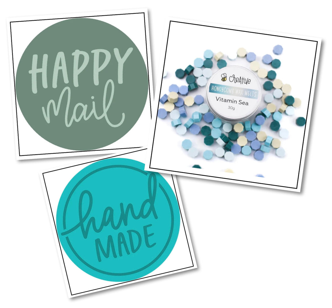 Honey Bee Stamps - Wax Stamper and Melts Bundle - Mail Art