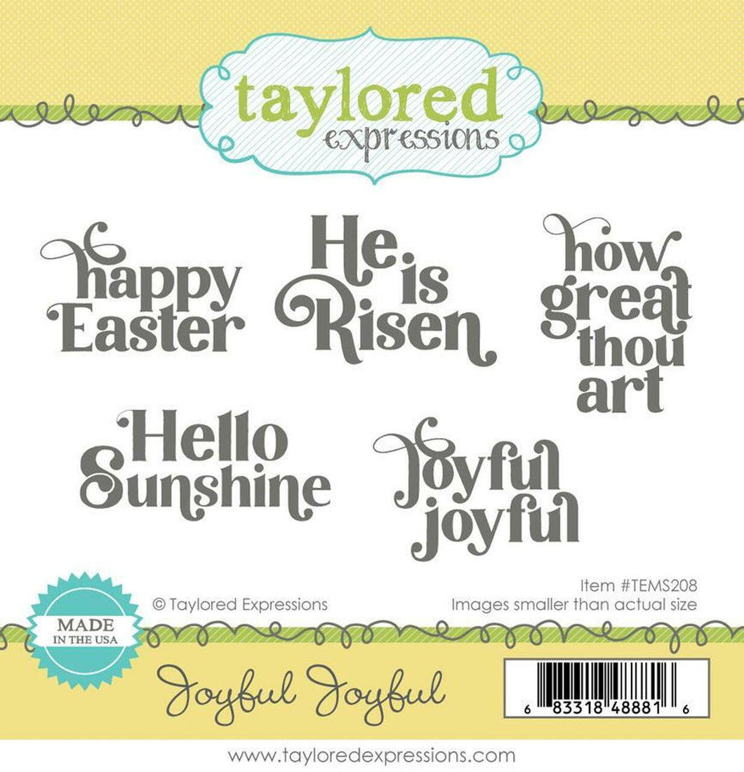 Taylored Expressions - Joyful Joyful - Stamp Set and Die Set Bundle