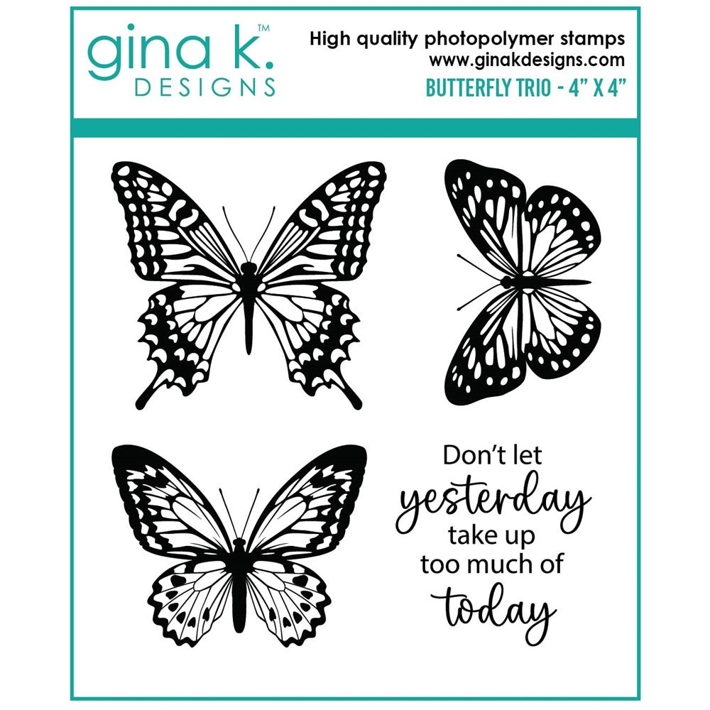 Gina K Designs - Butterfly Trio Stamp Set