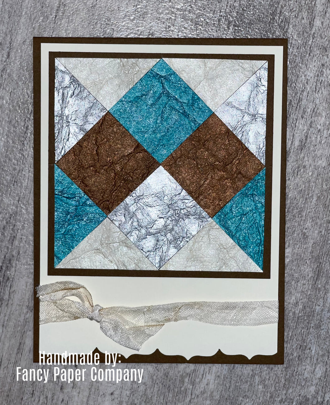 Handmade Card - Quilt Pattern - Generic Theme