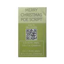 Load image into Gallery viewer, Poppy Stamps - Merry Christmas Poe Script Die - Style 2472
