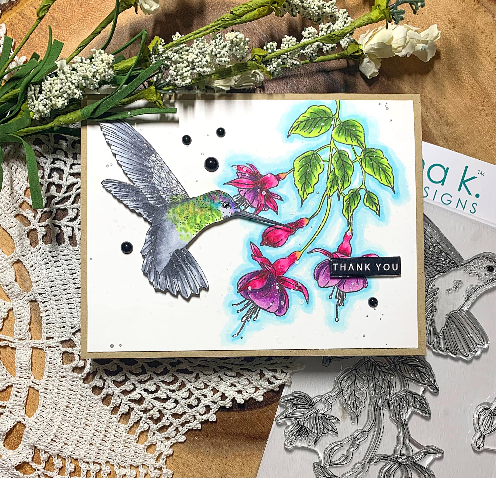 Feather & Flower Stamp Set